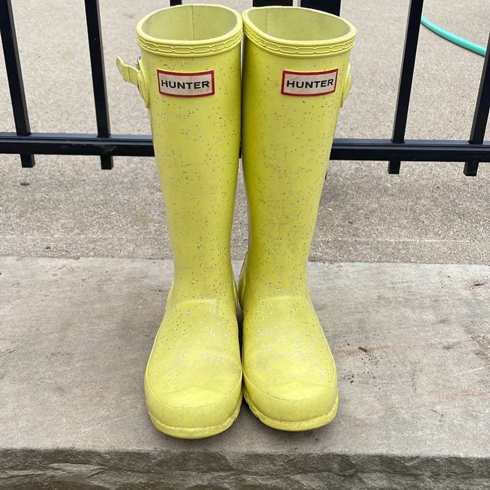 Girls Hunter Sparkle Rain Boots
